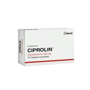 Ciprolin 500 mg Tabletas - Caja 10 und