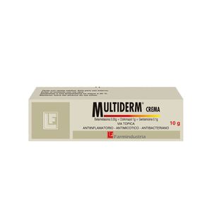 Multiderm 0.05g + 1 g + 0.1 g Crema - Tubo 10 g