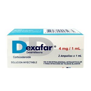 Dexafar 4 mg/1 ml Solución Inyectable Ampollas - Caja 2 und