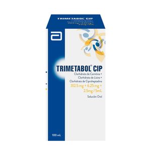 Trimetabol CIP 312.5 mg + 6.25 mg + 2.5 mg/5 ml Solución Oral - Frasco 100 ml