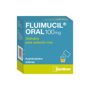 Fluimucil 100 mg Gránulos para Solución Oral por Unidad - Un Sobre 1 und