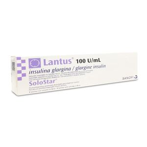 Lantus Solostar 100 u/ml Solución Inyectable - Cartucho 3 ml