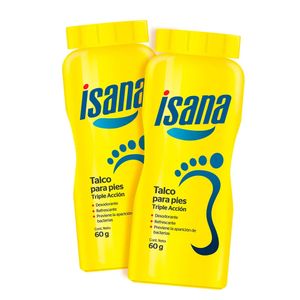 Isana Talco para Pies - Pack 2 und (60 g c/u)