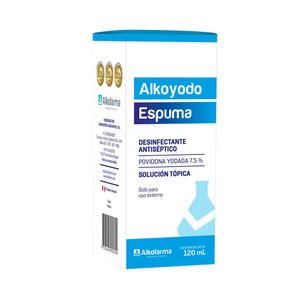 Alkofarma Alkoyodo Espuma 7.5% - Frasco 120 ml