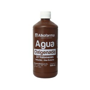 Alkofarma Agua Oxigenada 10V - Frasco 500 ml