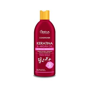 Beia Natural Keratina y Aceite de Argán Acondicionador - Frasco 500 ml