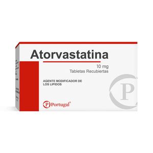 Atorvastatina 10 mg PT Tabletas - Blíster 10 und