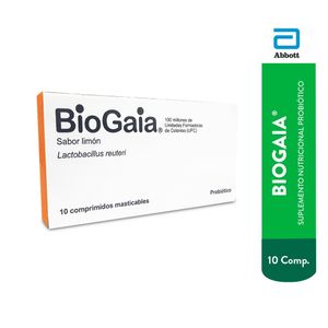 Biogaia 26.5 mg Tabletas Masticables - Caja 10 und