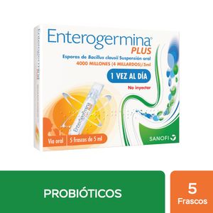 Enterogermina Plus 4000 millones/5 ml Frascos Bebibles - Caja 5 und