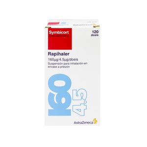 Symbicort Rapihaler 160 mcg + 4.5 mcg Suspensión para Inhalación en Envase a Presión - Frasco 120 dss