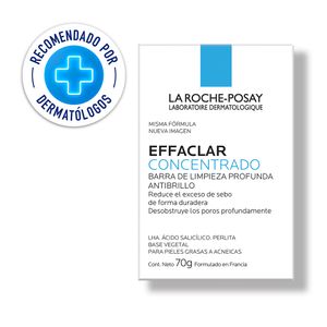 La Roche Posay Effaclar Concentrado Jabón Antibrillo - Barra 70 g