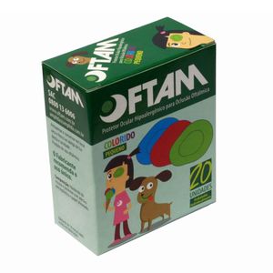 Oftam Parche Ocular Infantil Diseño Colorido - Caja 20 und