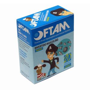 Oftam Parche Ocular Infantil Diseño Celeste - Caja 20 und