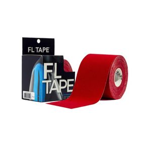 FL Tape Venda Kinesiológica Color Rojo (5 cm x 5 m) - Caja 1 und