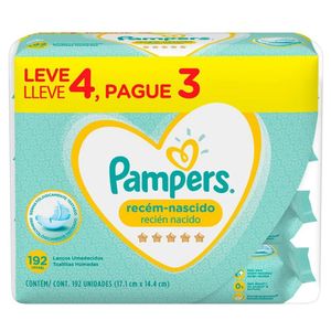 Pampers Recién Nacido Toallitas Húmedas - Bolsa 192 und