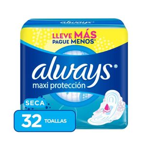 Always Maxi Protección Toallas Higiénicas - Bolsa 32 und