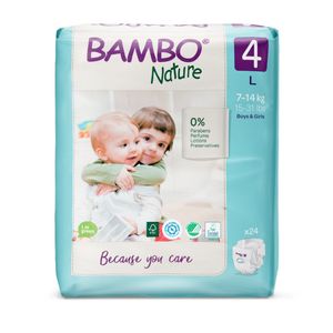 Bambo Nature Pañales Talla 4 L - Bolsa 24 und