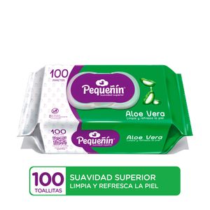 Pequeñín Aloe Natural Toallitas Húmedas - Bolsa 100 und