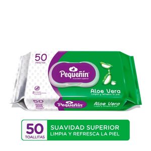 Pequeñín Aloe Natural Toallitas Húmedas - Bolsa 50 und