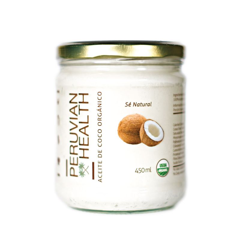 Peruvian-Health-Aceite-de-Coco--Organico---Frasco-450-ml