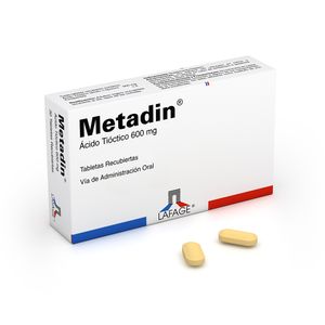 Metadin 600 mg Tabletas - Caja 30 und