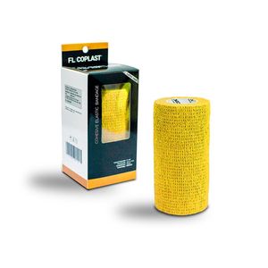 FL Coplast Venda Elástica Color Amarillo (10 cm x 4.5 m) - Caja 1 und