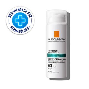 La Roche Posay Anthelios Oil Correct Protector Solar SPF50 Sin Color - Frasco 50 ml