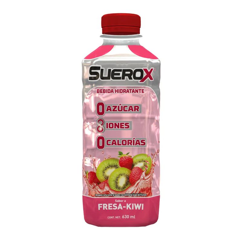 Suerox-Bebida-Hidratante-Sabor-Fresa---Kiwi---Frasco-630-ml