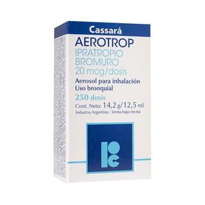 Aerotrop 20 mcg Aerosol para inhalación 250 dss - Frasco 12.5 ml