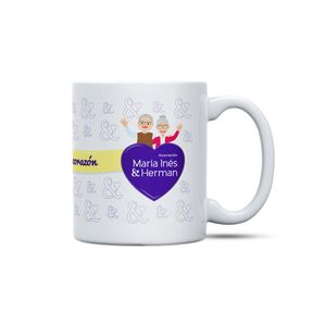 Asociación MI&H Taza Diseño Corazón - Caja 1 und