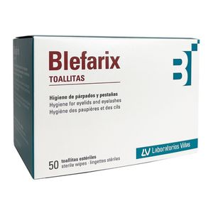 Blefarix Toallitas para Párpados y Pestañas - Caja 50 und