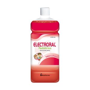 Electroral Pediátrico Suero Sabor Fresa - Frasco 1000 ml