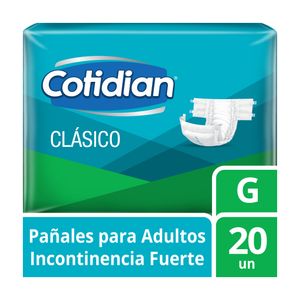 Cotidian Clásico Pañales para Adulto Talla G - Bolsa 20 und