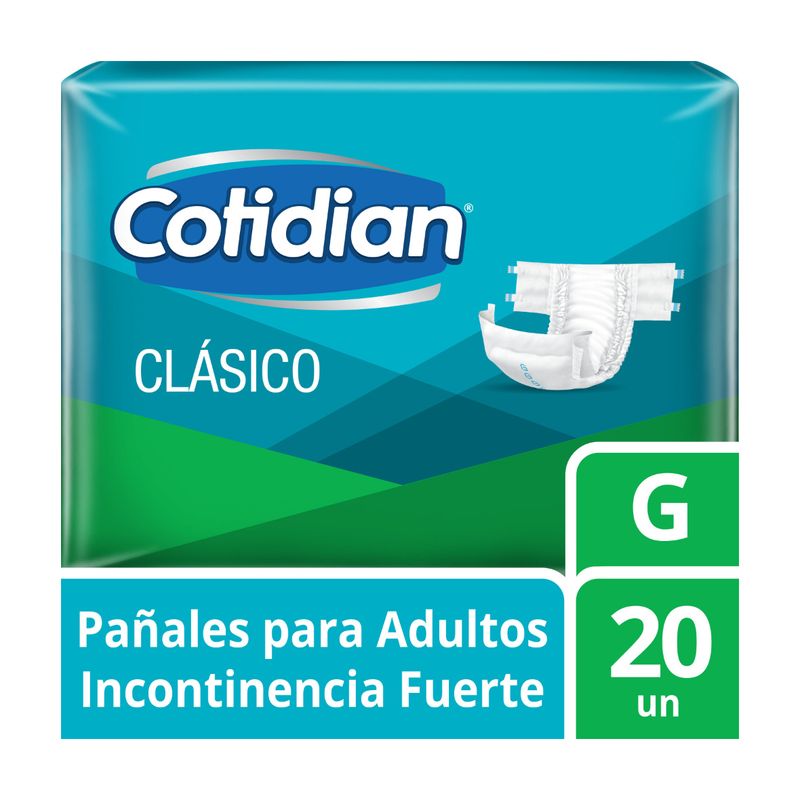 Cotidian-Clasico-Pañales-para-Adulto-Talla-G---Caja-20-und