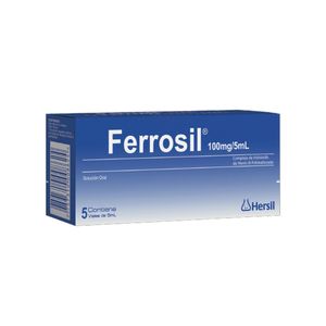 Ferrosil 100 mg/5 ml Ampollas Bebibles - Caja 5 und