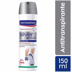 Hansaplast Silver Active Antitranspirantes para Pies - Frasco 150 ml