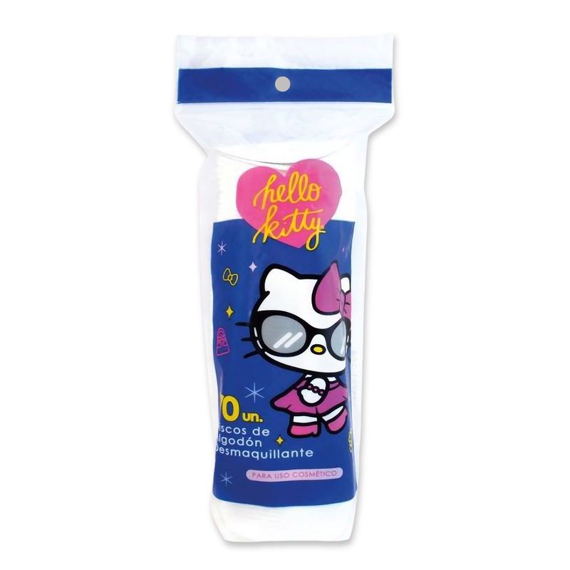 Hello-Kitty-Discos-de-Algodon-Desmaquillantes---Bolsa-70-und