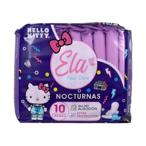 Hello Kitty Toallas Higiénicas Nocturna - Bolsa 10 und