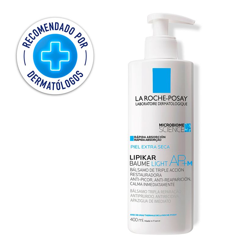 La-Roche-Posay-Lipikar-Baume-Light-AP-M-Balsamo-Corporal---Frasco-400-ml