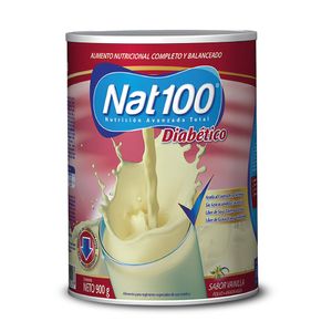 Nat100 Diabético Polvo Sabor Vainilla - Lata 900 g