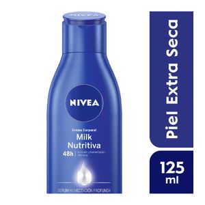 Nivea Milk Nutritiva Crema Corporal - Frasco 125 ml