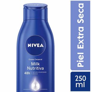 Nivea Milk Nutritiva Crema Corporal - Frasco 250 ml