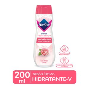 Nosotras Agua de Rosas Jabón Íntimo - Frasco 200 ml