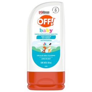 OFF! Baby Repelente en Crema - Frasco 100 ml