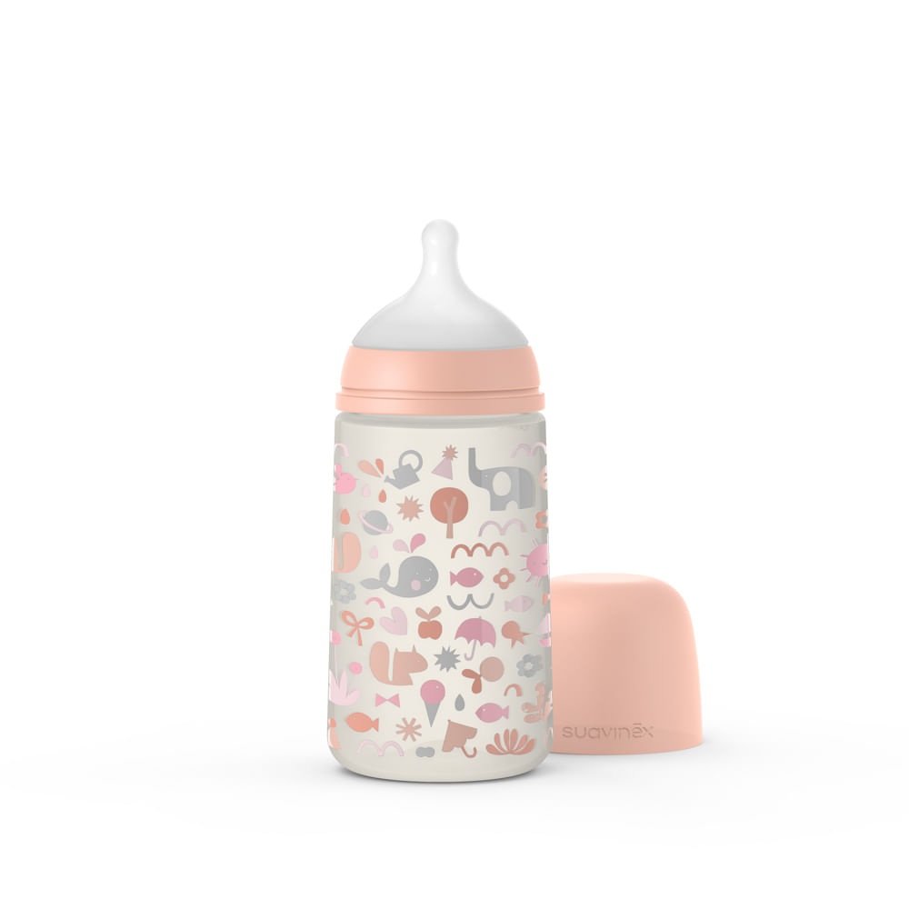 Suavinex Babyflasche 270 Ml - Anti-Kolik Sauger M - Symmetrisch & Ultraweich