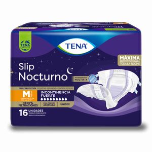 Tena Slip Nocturno Pañal para Adultos Talla M - Bolsa 16 und