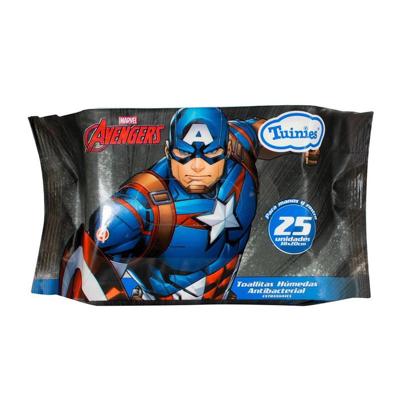 Tuinies-Avengers-Toallitas-Humedas-Diseño-Aleatorio---Bolsa-25-und