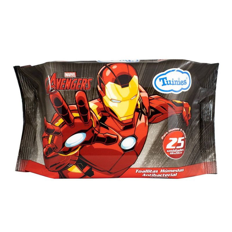 Tuinies-Avengers-Toallitas-Humedas-Diseño-Aleatorio---Bolsa-25-und