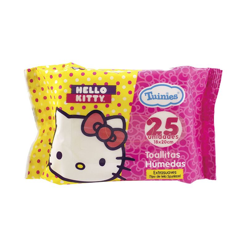 Tuinies-Hello-Kitty-Toallitas-Humedas-Diseño-Aleatorio---Bolsa-25-und