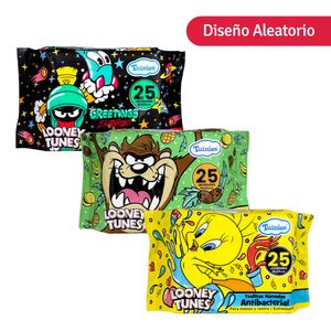 Tuinies Looney Tunes Toallitas Húmedas Diseño Aleatorio - Bolsa 25 und